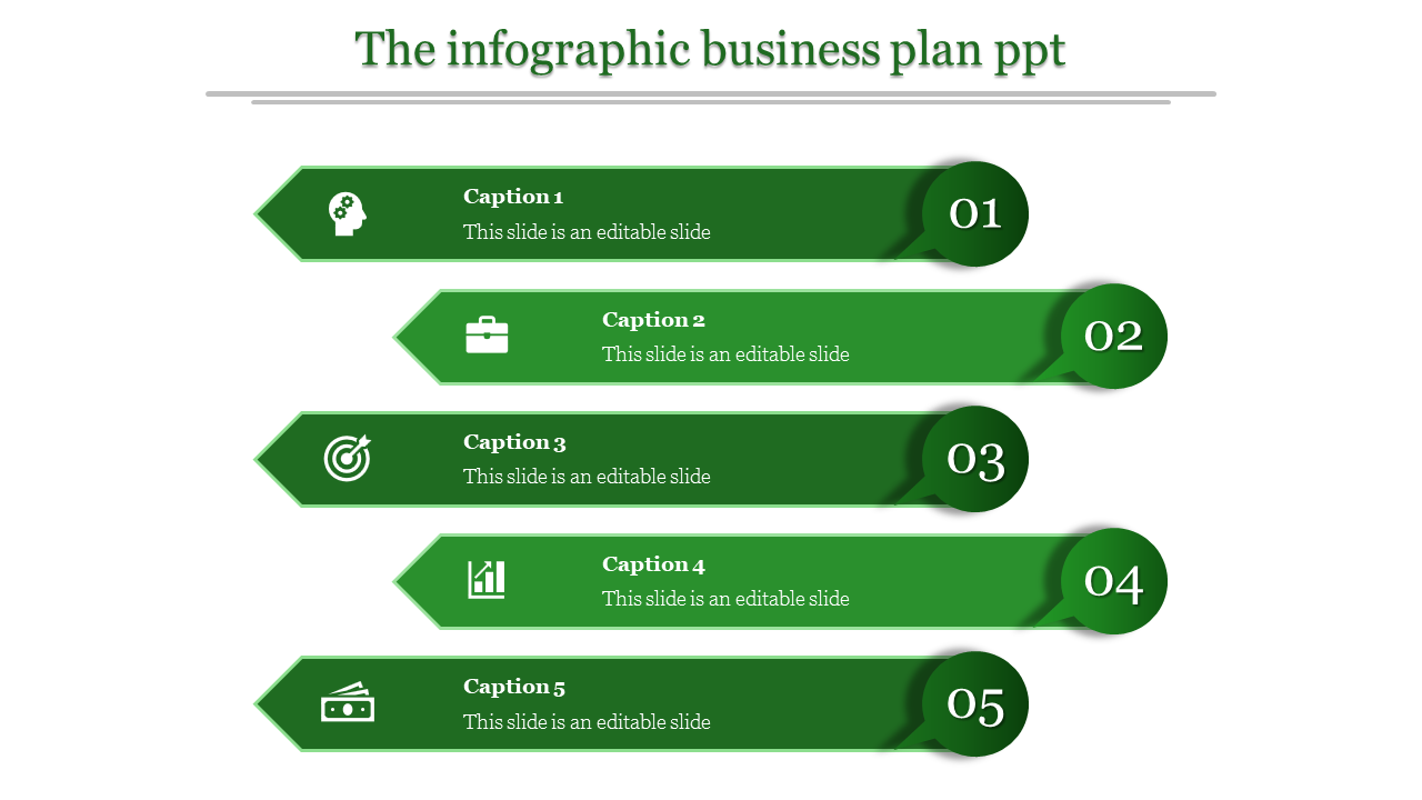 business plan ppt-The infographic business plan ppt-Green